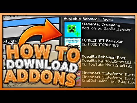How To Download & Install Addons For MCPE 2020 / IOS & Andriod / Minecraft Bedrock Edition
