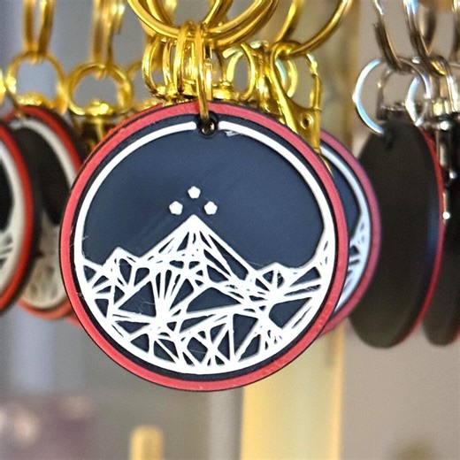 ACOTAR Velaris Symbol Keychain –prithian Rhysand and Feyre Mountains Stars, Gold/silver Color Choice - Etsy