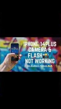 iPhone 14plus camera not working ⚠️ ios 26 update करते ही कॅमेरा हुआ बंद📸📸 😱😱