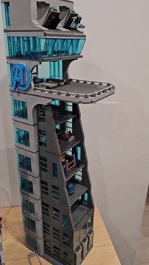 Destruction of LEGO Avengers Tower | Apple Eating Chronicles