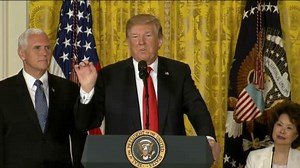 Trump announces new space initiative including military force