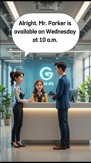 Daily English Dialogue-Making Business Appointments | #Shorts #english #englishconversation