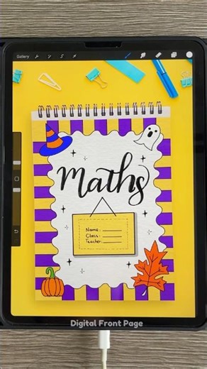 How to Make the Perfect Digital Front Page for Maths ✏️✨