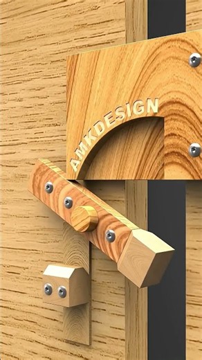 How an Antique Wooden Door Latch Locks 🔒 #shorts
