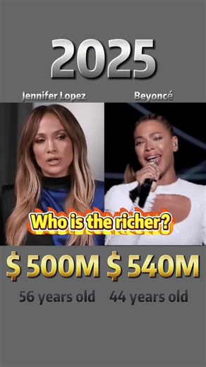 Compare networth of Jennifer Lopez and Beyoncé through the years #JenniferLopez#Beyoncé#networthcomparison #networth #evolution #fyp #trending #viral#celebrities