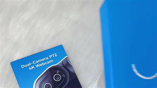 【直播摄像头推荐】EMEET密PIXY超清4K双目AI智能云台电脑直播摄像头 视频会议教学网红娱乐带货直播支架套装