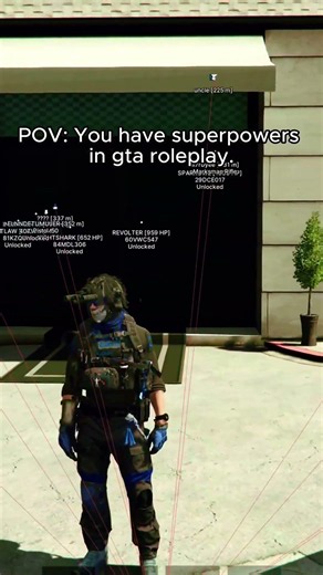 POV: You have superpowers in FiveM/GTA RP #fivemhacker #fivemaimbot