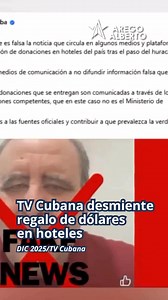 La TV oficial, los mismos que presentan una #Cuba paralela cada día, advierte de “personas que lucran y se burlan de la realidad del pueblo #cubano”. Llaman a Ignacio Giménez “el señor de regalos de dinero en los hoteles”… | Alberto Arego
