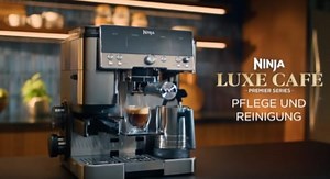 Ninja Luxe Pro 3-in-1-Kaffeemaschine mit Mahlwerk und Aufschäumer für Latte, Cappuccino, Cold Brew & Espresso, einfache Handhabung, 5 Voreinstellungen zum Aufschäumen, Silber, ES701EU