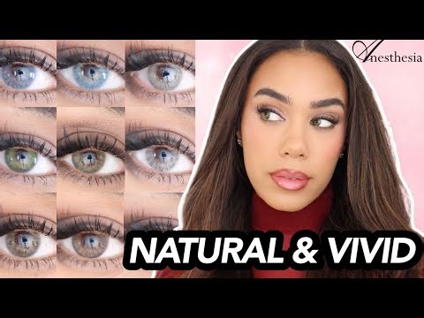 Anesthesia Color Contact Lenses on Dark Eyes | Full Try-On Haul!!