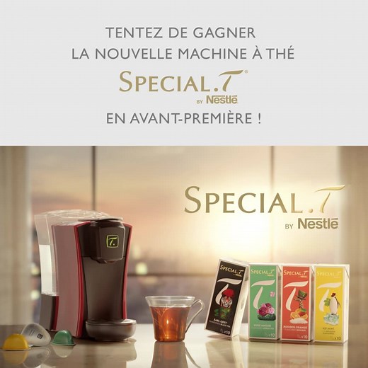 192K views · 707 reactions | EXCLUSIF: Jouez et tentez de gagner en avant-première la toute nouvelle machine à thé SPECIAL.T: NEW MINI.T, une machine compacte pour une tasse de thé infusée au degré et à la seconde près. Pour participer au tirage au sort, répondez simplement à la question suivante: pourquoi aimeriez-vous gagner la machine à thé SPECIAL.T? | SPECIAL.T by Nestlé | Facebook