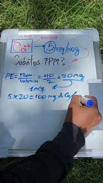 Cómo convertir calcio de miliequivalentes a ppm | Análisis de suelo explicado paso a paso