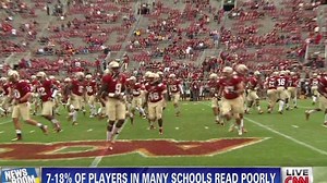 Report: College athletes behind in reading