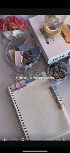 Fun Ways to Organize with Pastel Paper Clips
