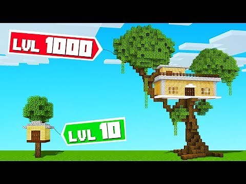 BUILD The BEST CUSTOM TREEHOUSE Challenge! (Minecraft)