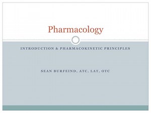 Pharmacology - SlideServe
