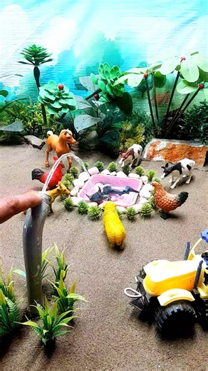 diy mini tractor video how to make fishpond |science projects #cow #tractor #fishpond #handpump