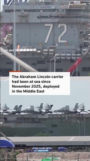US navy carrier docks after record 286 days at sea