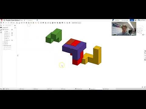 OnShape Puzzle Cube Assembly, BOM Table, & Exploded View