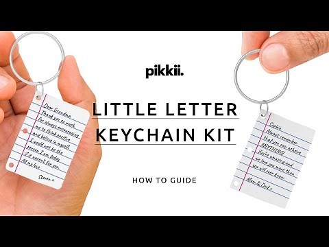 How to make a Little Letter Shrink Keyring at home | DIY shrinky keychain kit by Pikkii