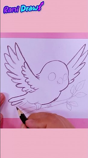 Dibujando un ave con lápiz #shorts #dibujoscreativos #tutorial
