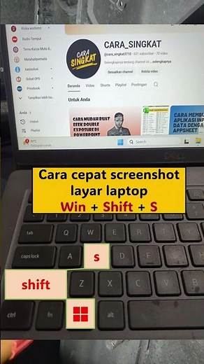 Cara cepat screenshot layar laptop I Foto layar laptop tanpa aplikasi #tipsandtricks #screenshot