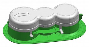 [Hot Item] Two Component Injection Molding 2K Plastic Part with Turn Table Machine