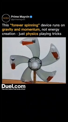Wealth | Business | Innovation on Instagram: "Gravity-Powered Rotor Trick: $0 Perpetual Illusion That Spins Forever (Until It Doesn’t)! ⚙️🌪️ Launched 2023 on TikTok physics pages, the **Gravito-Inertial Spinner**—a deliberately unbalanced 6-blade rotor with red-liquid chambers and sliding steel balls—retails at **$39**, evoking a desk-toy time machine. Despite its “free-energy” vibe, every viral unit sold out in 48 hours on AliExpress. The reveal showed one finger nudge launching endless spin, 