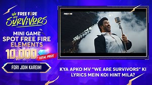 834 reactions · 13 shares |  MV kay kuch cuts jo ap yakeeni tor par miss nahi karna chahein ge!  MV mein shamil poshida matlab aur Free Fire se mutalik elements ko talash karnay kay liye mukamal MV daikhna mat bhoolein. 10000 tak diamonds jeetnay kay liye Spot Free Fire elements mein shamil hon! #FreeFire #FreeFirePakistan #FreeFireUrdu #WeAreFreeFireSurvivors | Garena Free Fire | Facebook