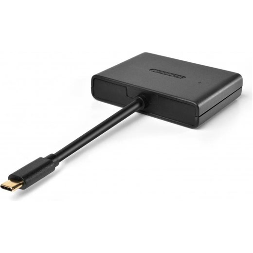 Sitecom CN-364 USB-C to USB + VGA + USB-C 3-in-1 Adapter (USB, USB Typ-C, 6 cm)