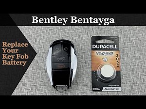 How to DIY Replace or Change a 2017-2021 Bentley Bentayga Key Fob Remote Battery