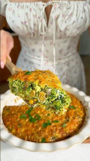 These Broccoli Chickpea Bake Turned Out SO Juicy & Flavorful (High-Protein Easy Dinner) 🤩