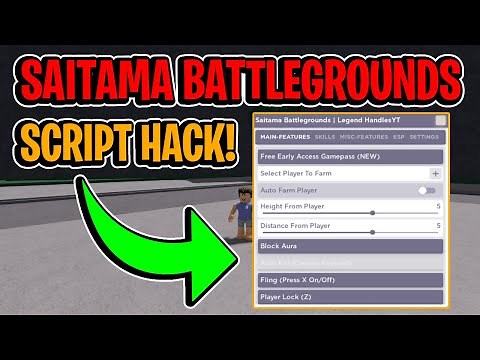 Saitama Battlegrounds Script GUI / Hack (AUTOFARM, GODMODE, HITBOX, AND MORE) *PASTEBIN*