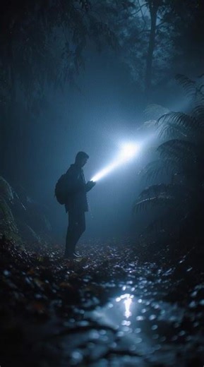 Heavy Rain Jungle Night | Powerful Flashlight App for Android | Mobile Torch Adventure