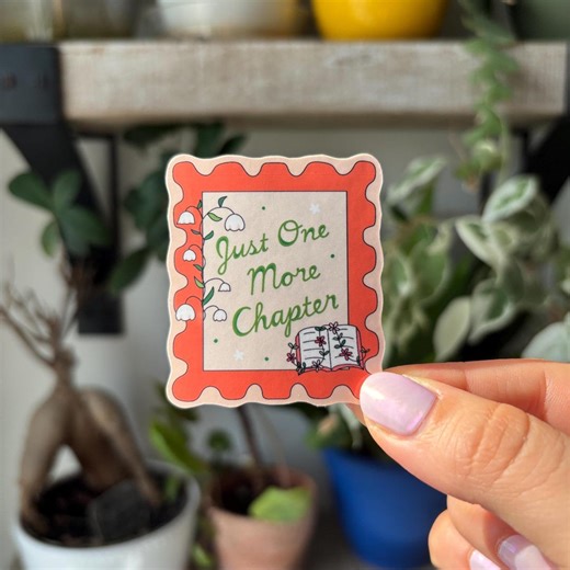 Just One More Chapter Stamp Sticker: Vinyl Waterproof and Scratch Protected | Bookish Gifts, Book Lovers Gift, Kindle, Kobo Sticker - Etsy