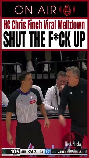 Wolves HC Chris Finch Went Off On The Refs Dropping F-Bombs In Viral Meltdown!