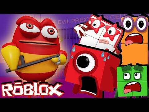 Numberblocks ESCAPE RED LARVA BARRY'S PRISON RUN in Roblox!