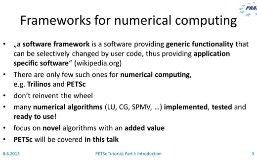 PRACE Video Tutorial - PETSc Tutorial 1