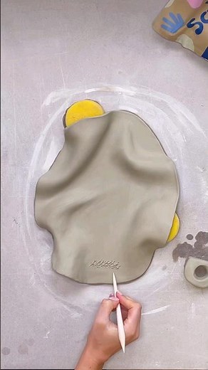 Air dry clay art wall art textured clay sculpture Modelliermasse lufttrocknend Gips Kunst DIY Clay