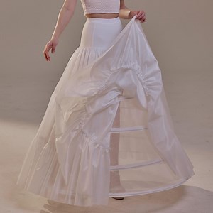 Hoop Petticoat Skirt With Two Layers and Corsage , Crinoline Petticoat With Concealed Hoops , Bridal Slip for Volume & Elegance - Etsy