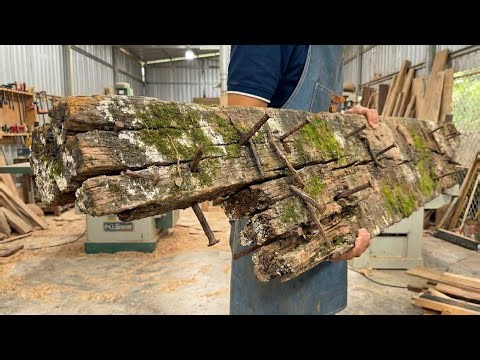 Old Wood Restoration Process: Handling The Most Rotten Lumber I've Ever Seen