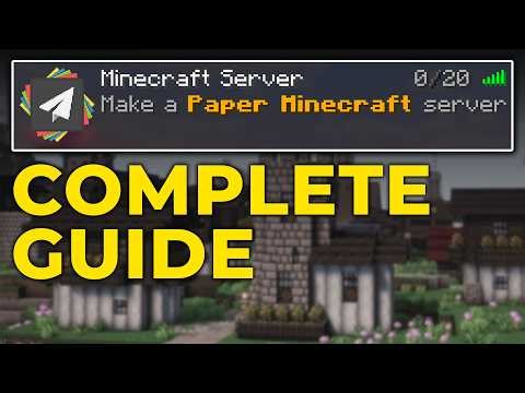 How To Make a Paper Minecraft Server (2026)