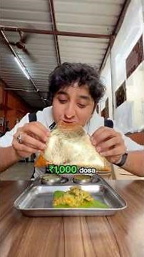 Is a ₹1000 Dosa worth it??😮😋