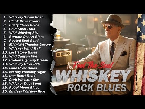 Whiskey Blues & Rock Classics 🎵 The Ultimate Blues Guitar Mix | Relaxing Night Music for Soul & Rest