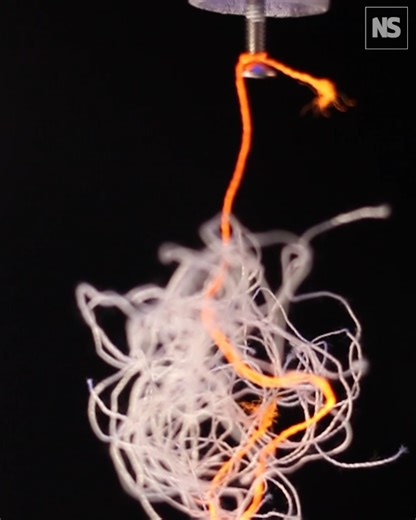 11K views · 49 reactions | Physicists have employed a jiggling robot to determine the ideal vibrating speed to shake out tangles in threads. | New Scientist | Facebook