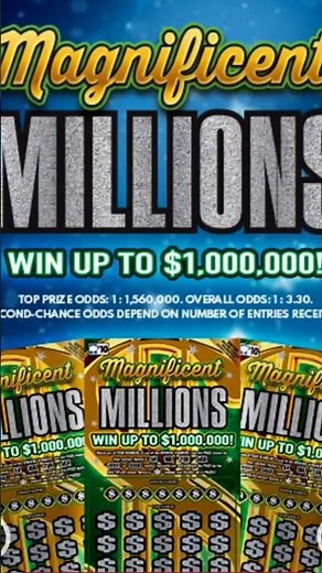 $10 vs $1,000,000 | Magnificent Millions Winner | South Carolina Lottery Scratch Off Ticket