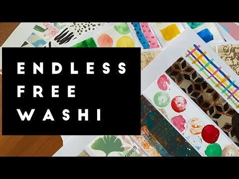 DIY washi tape from an old magazine!