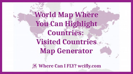 Carte Du Monde Pour Indiquer Les Pays Visités