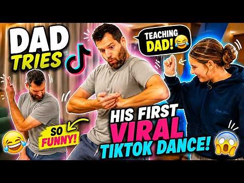 Aliyah's Dance Lesson!...Dad Tries his FIRST Viral TikTok Dance! 😂