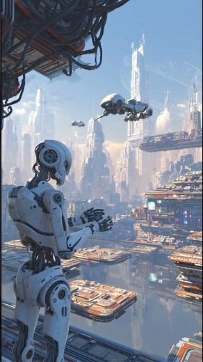 “Future Robots in Transport | Ultra Modern Humanoid Robots Working in High-Tech Logistics”